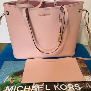 Michael Kors Jet Set Drawstring Tote  & Wristlet